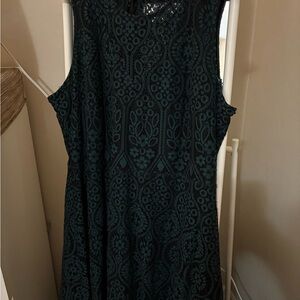 Green Dress With Black Lace Overlay for Sale up to 90% Off: Poshmark